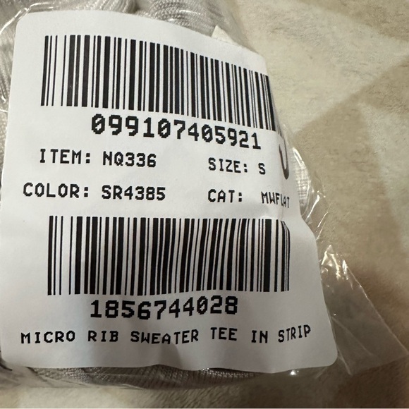 Madewell monument stripe Micro-Rib Sweater Tee - Picture 6 of 6